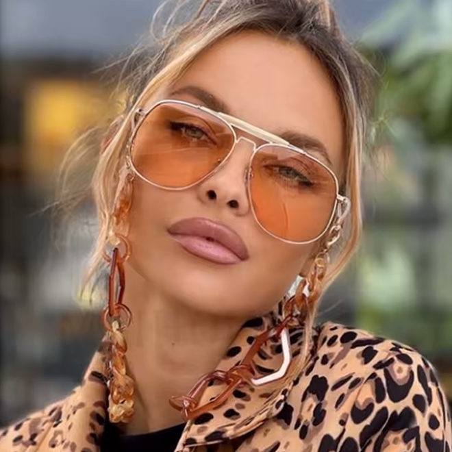 Lovely Retro Aviator Zonnebril
