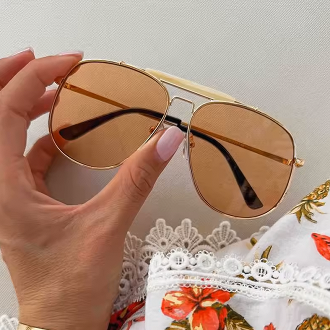 Lovely Retro Aviator Zonnebril