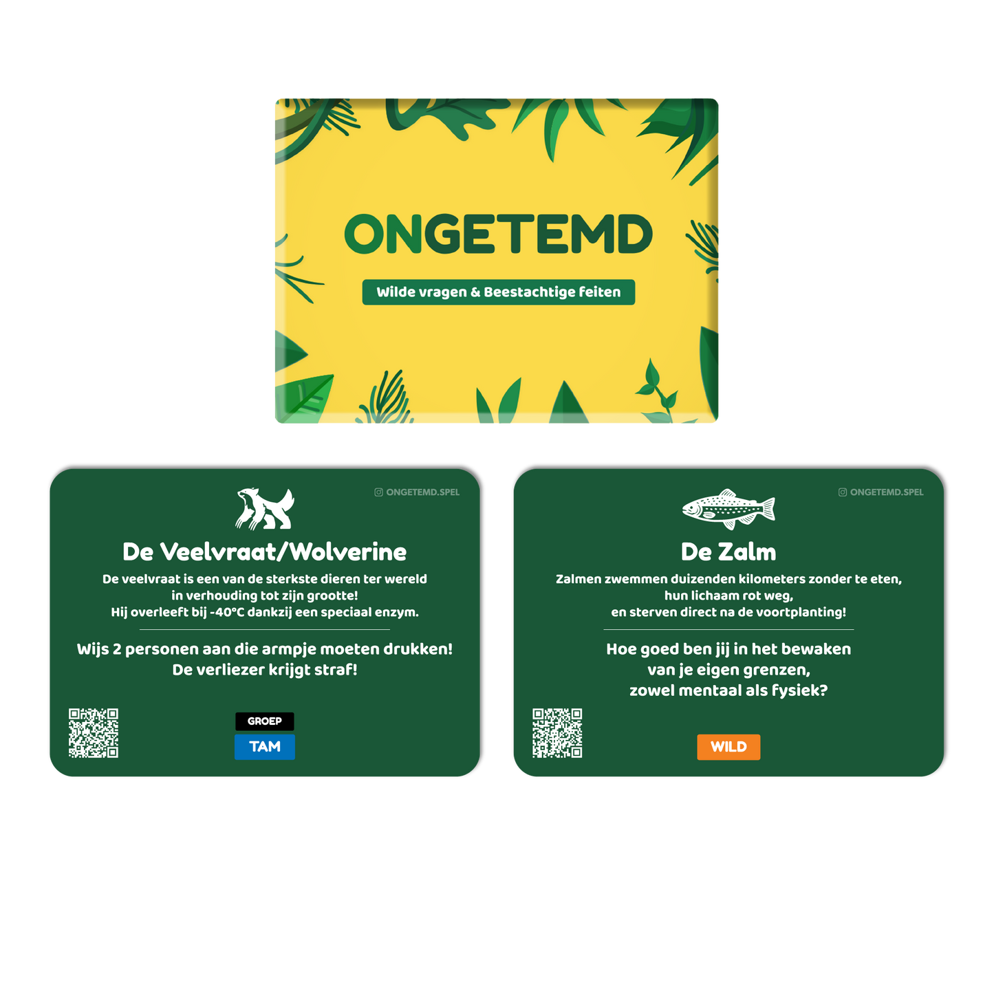 Ongetemd vragenspel spelen met vrienden en familie