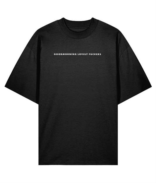 Malcom Jamin, Merchandise, Shirt, oversized, zwart, unisex, goodmorning lovely fckrs